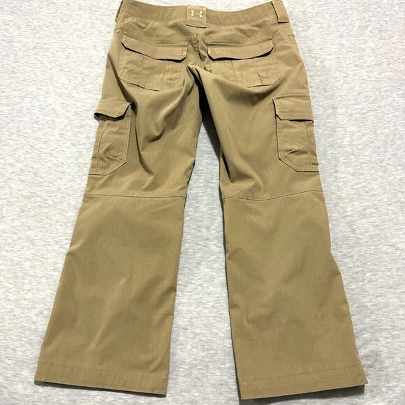 Under Armour Storm Snowboard Pants Womens size 10 (34x27) Winter Brown Loose - Picture 14 of 14